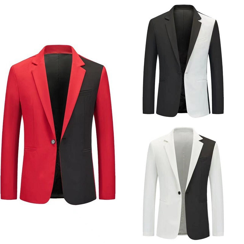 Herren kontrastierender Blazer mit modernem Schnitt R&B