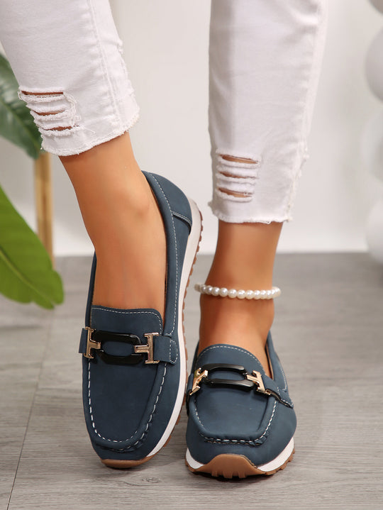 Damen Mokassins mit glamourosem Metall-Detail R&B