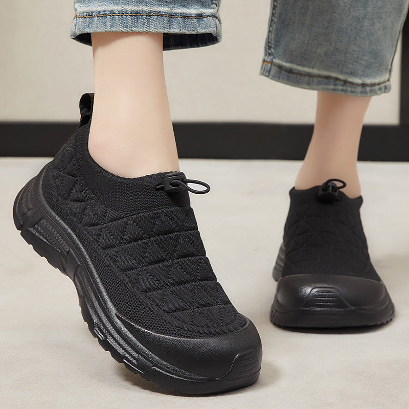 Damen Leichte und flexible Slip-On Freizeitschuhe