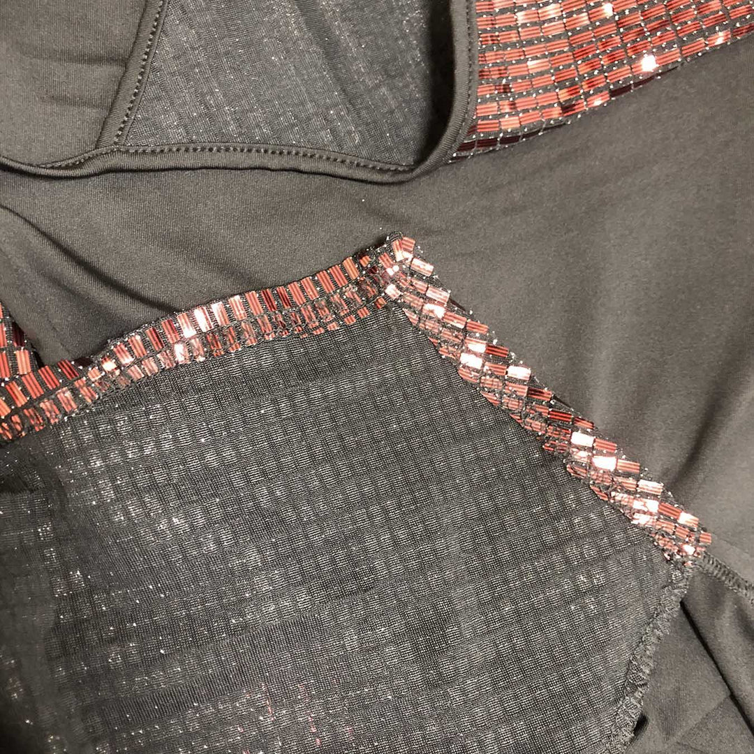Damen Maxi-Kleid mit schimmerndem Pailletten-Detail und eleganter Silhouette R&B