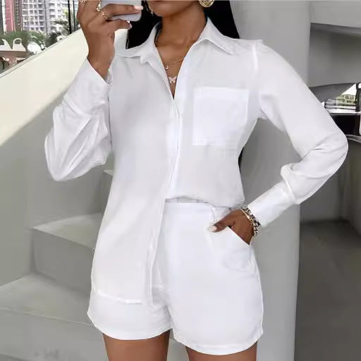 Damen modischer Blazer und Shorts Set R&B