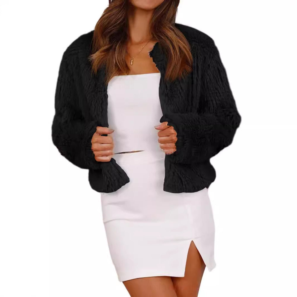 Damen Kuschelige Kunstfleecejacke R&B