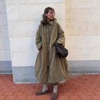 Damen Oversized Steppjacke mit elegantem Schnitt und praktischen Taschen R&B