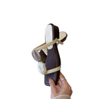 Damen elegante Flip-Flops mit dekorativen Perlenapplikationen R&B