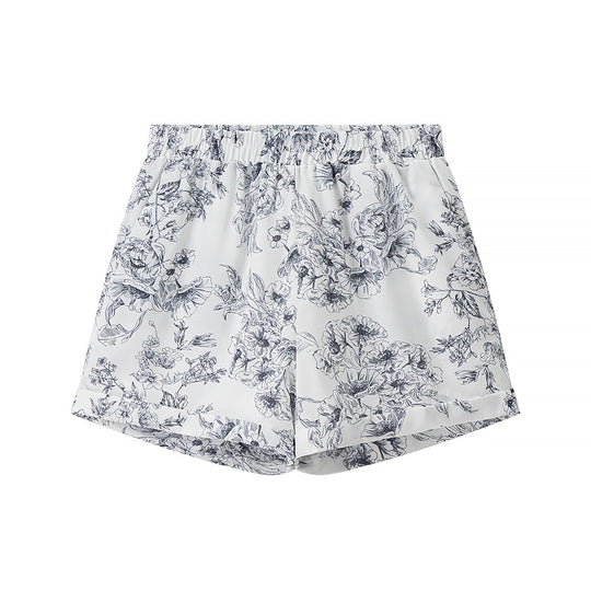 Damen entspannendes Pyjama-Set mit floralem Design R&B
