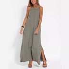 Damen Maxi-Kleid mit elegantem Schnitt und feinen Trägern R&B