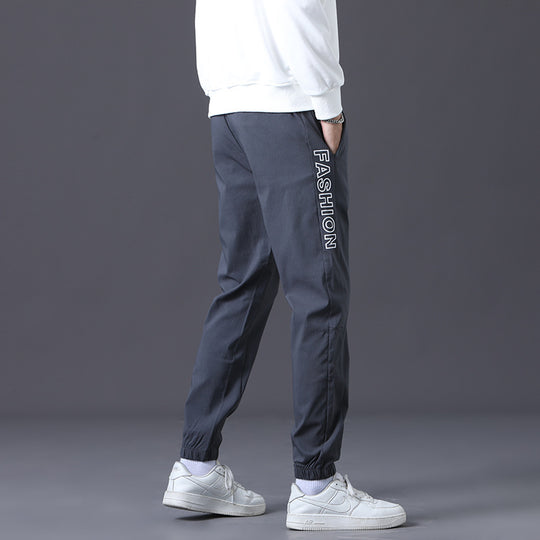 Herren modische Jogginghose mit elastischem Bund und seitlichen Taschen R&B