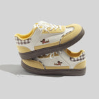 Damen modische Sneakers mit verspieltem Hunde-Design und bequemer Dämpfung