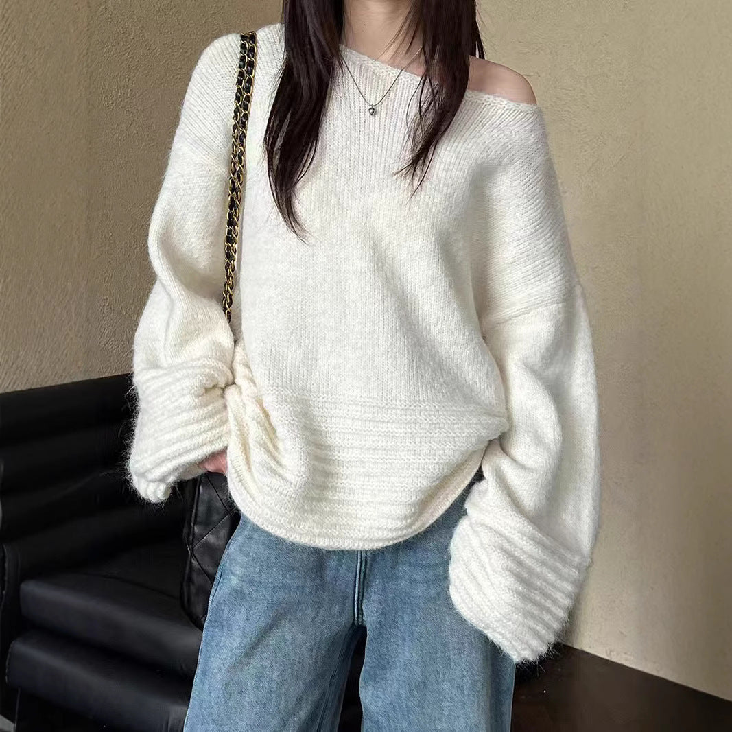 Damen Oversized Strickpullover R&B