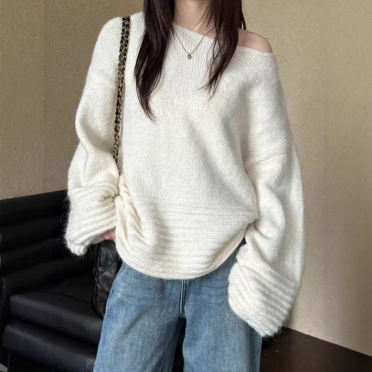 Damen Oversized Strickpullover R&B