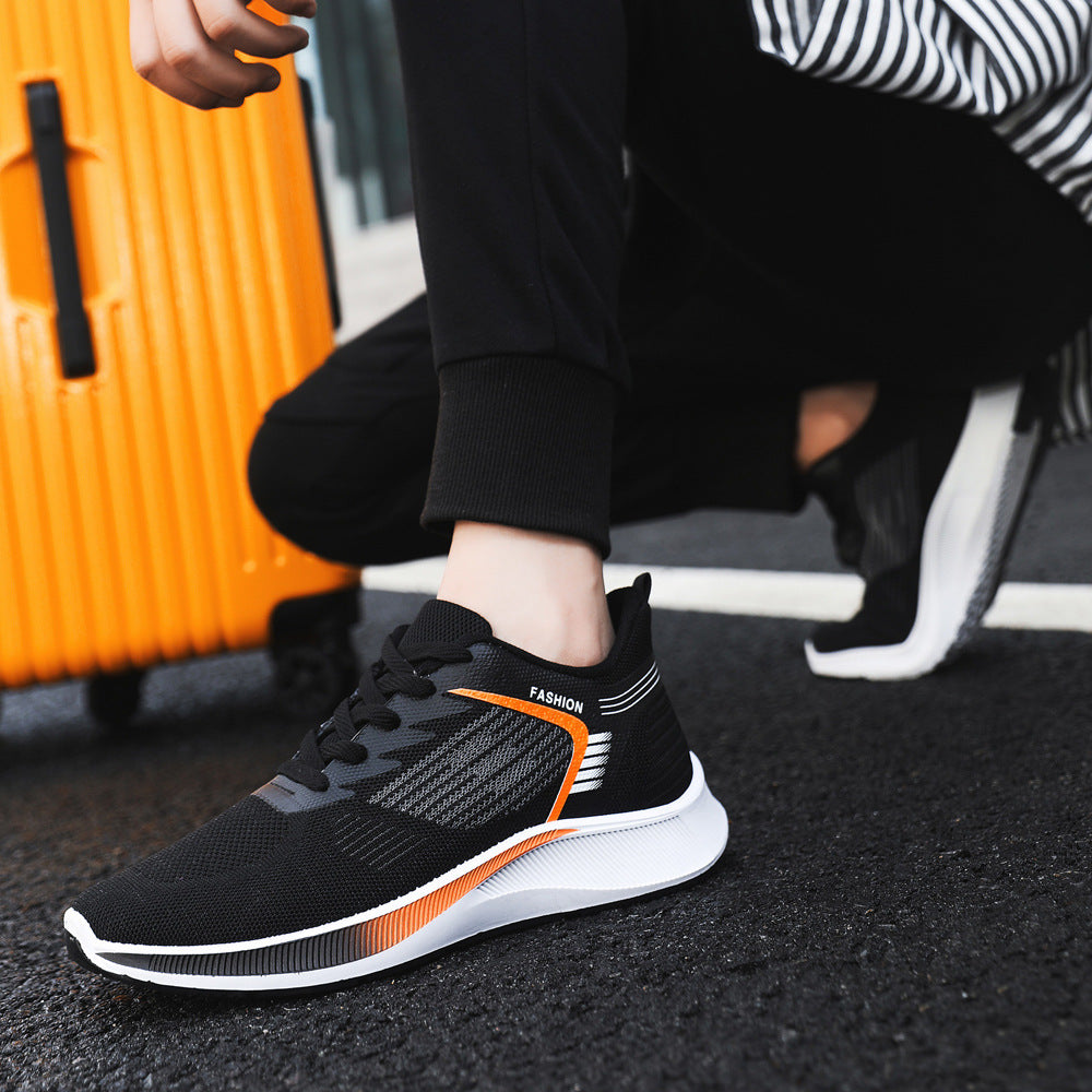 Damen Sportliche Fitness-Sneaker mit atmungsaktiver Mesh-Oberfläche und flexibler Sohle R&B