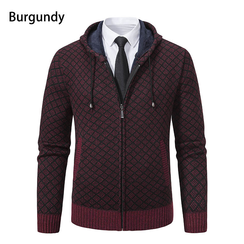 Herren Kapuzenjacke mit strukturiertem Design und eleganten Akzenten R&B