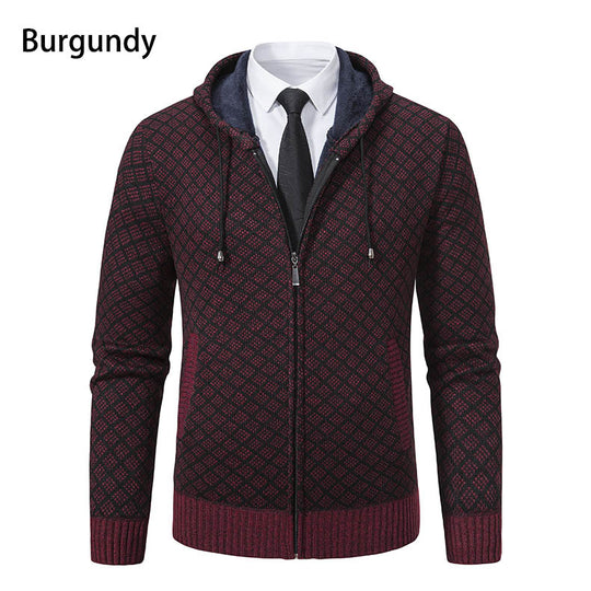 Herren Kapuzenjacke mit strukturiertem Design und eleganten Akzenten R&B