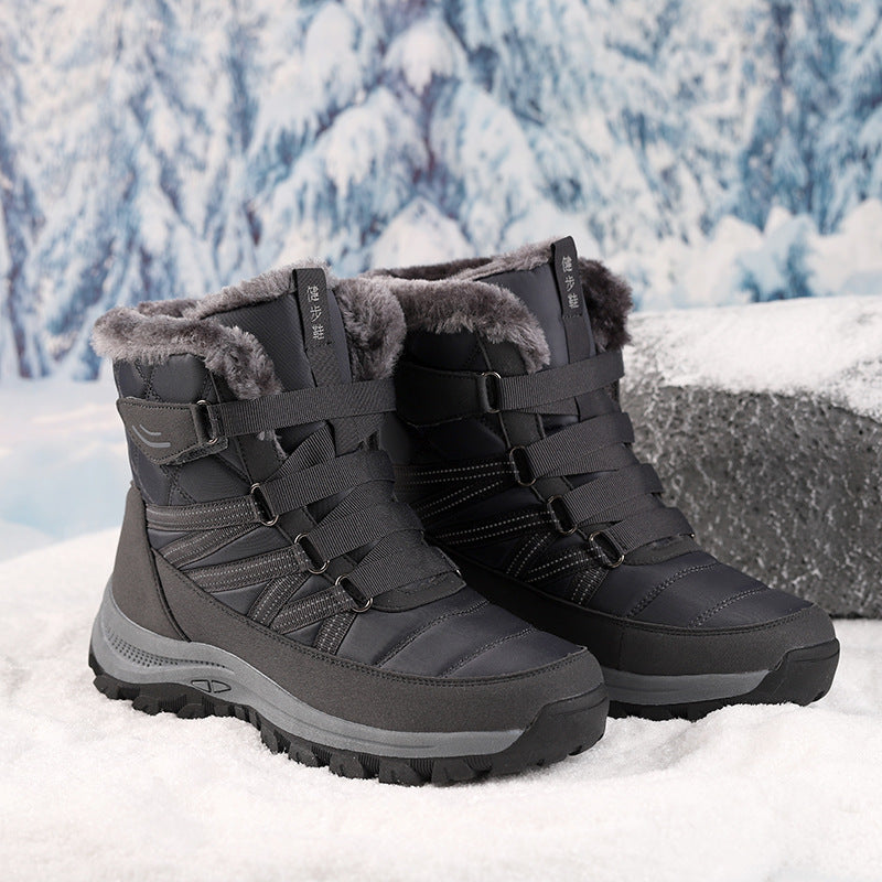 Damen isolierte Winterstiefel mit rutschfester Sohle und kuscheligem Futter R&B