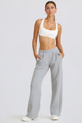 Damen Sportliche Freizeithose mit weitem Schnitt und praktischen Taschen R&B