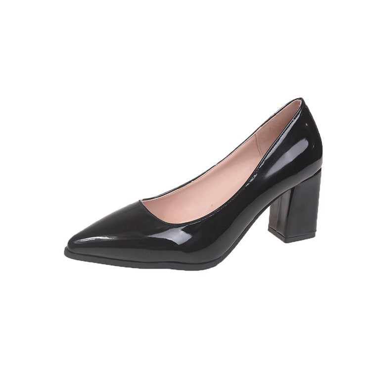 Damen elegante spitze Pumps mit tragbarem Blockabsatz R&B