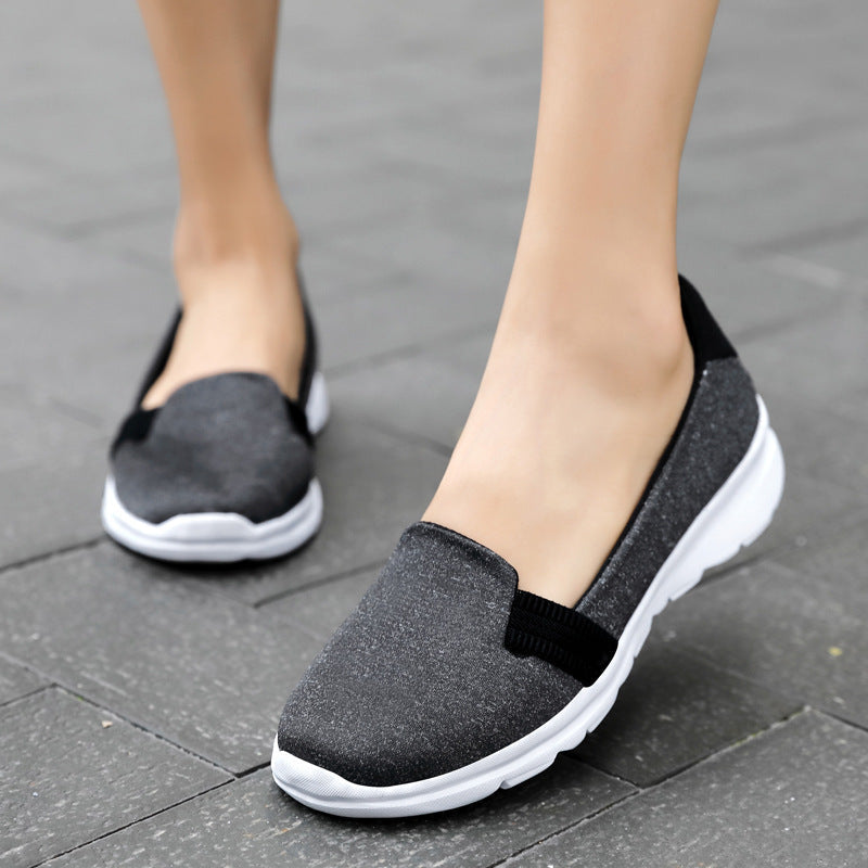 Damen Komfortable Slip-On Freizeitschuhe