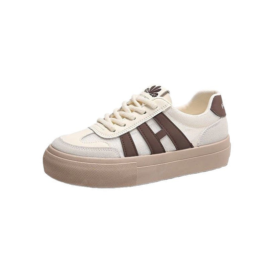 Damen Sportliche Sneakers mit atmungsaktiver Netzstruktur und robuster Sohle R&B