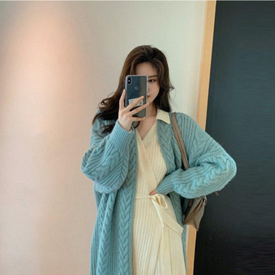 Damen Großer Strickcardigan R&B