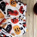Damen Freizeithose mit buntem Halloween-Motiv und elastischem Bund R&B