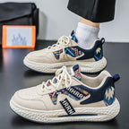 Damen modische Sneakers mit innovativem Obermaterial und strukturierter Sohle R&B