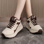 Damen High-Top Sneakers mit flauschigem Innenfutter und rutschfester Sohle R&B