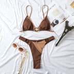 Damen Hochgeschnittene Bikini-Anlage R&B