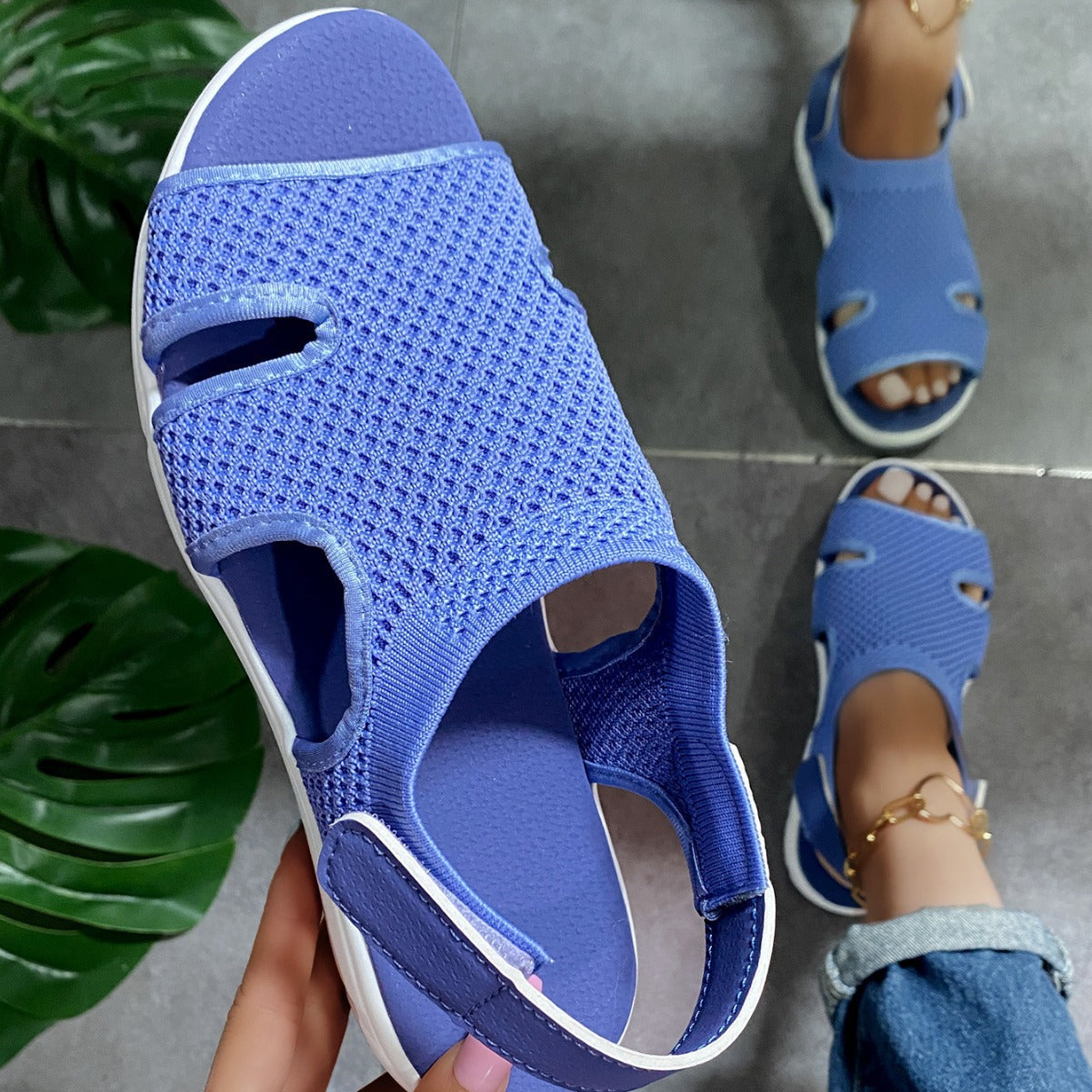 Damen Atmungsaktive Freizeit-Sandalen