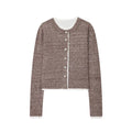 Damen Kurze Strickjacke mit Knopfdetails R&B