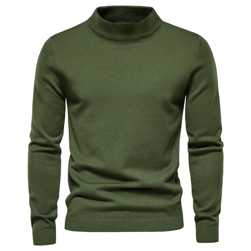 Herren eleganter Rollkragenpullover aus feiner Wolle R&B