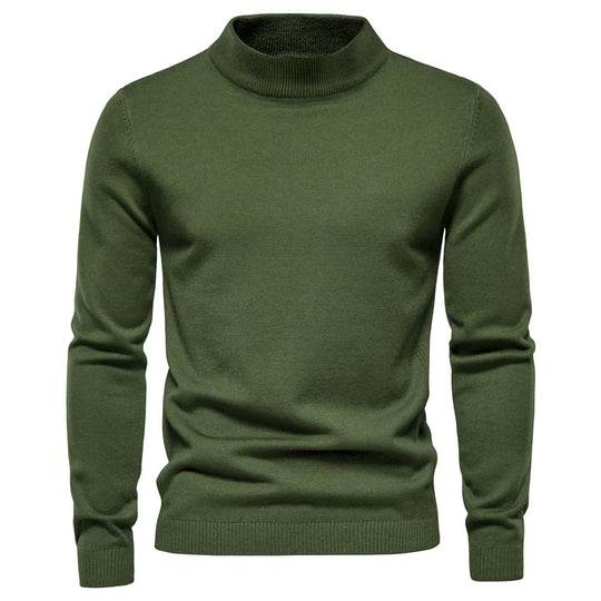Herren eleganter Rollkragenpullover aus feiner Wolle R&B