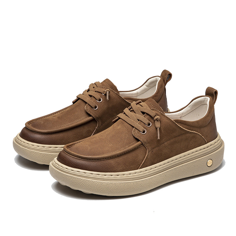 Damen Modische Schnürschuhe mit dicker Sohle R&B