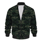 Herren Bomberjacke mit modernem Camouflage-Design und elastischen Bündchen R&B