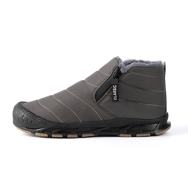 Damen gefütterte Winterboots mit rutschfester Sohle und praktischem Klettverschluss R&B