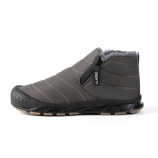 Damen gefütterte Winterboots mit rutschfester Sohle und praktischem Klettverschluss R&B