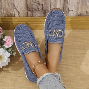 Damen Slip-Ons mit elegantem Dekor R&B