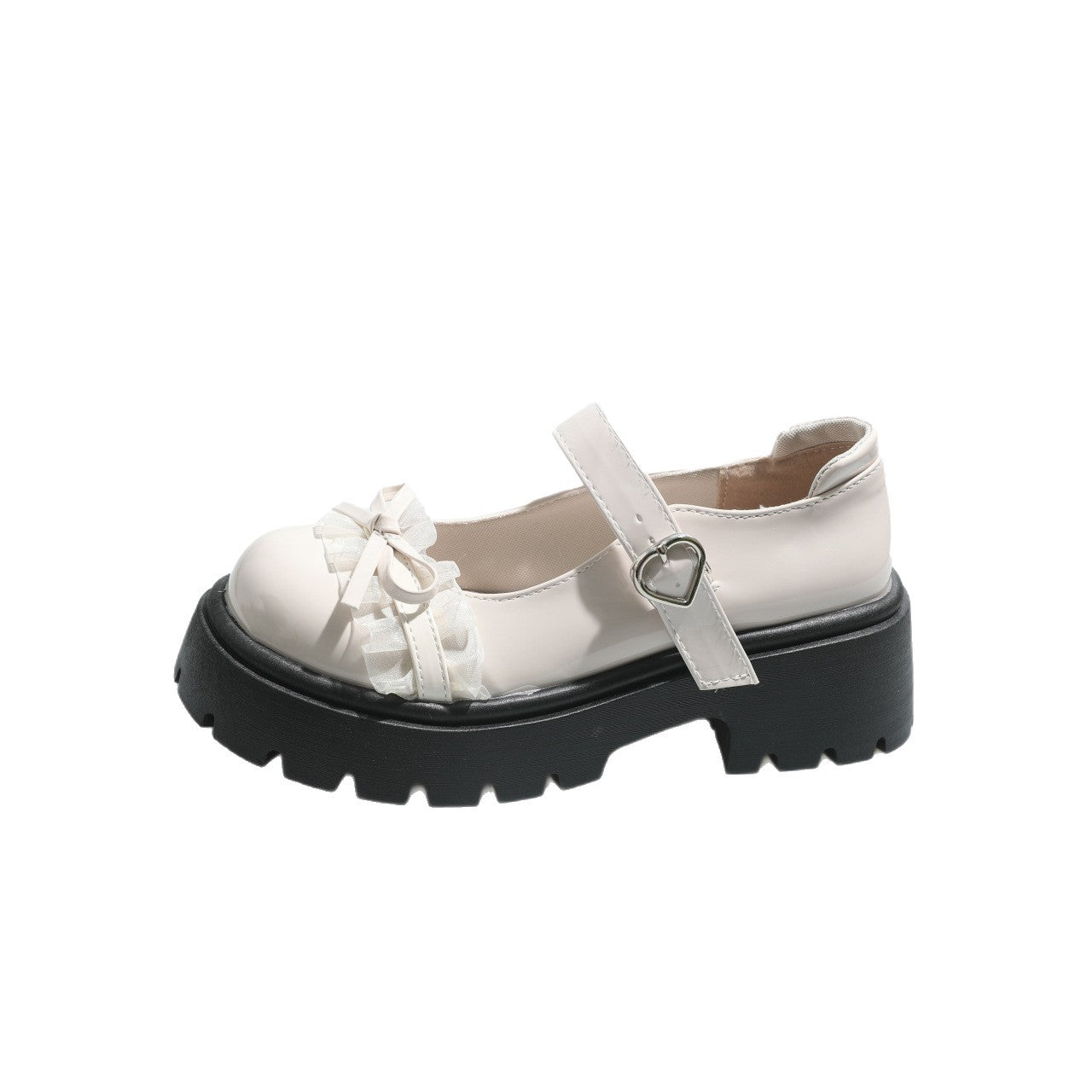 Damen Chunky Ballerinas mit dekorativem Schleifen-Detail und verstellbarem Riemen R&B
