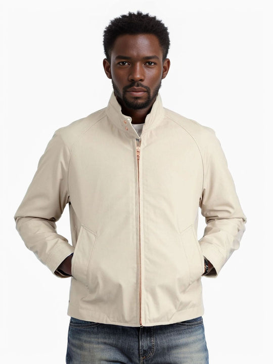 Herren leichte Freizeitjacke im modernen Design mit Stehkragen R&B