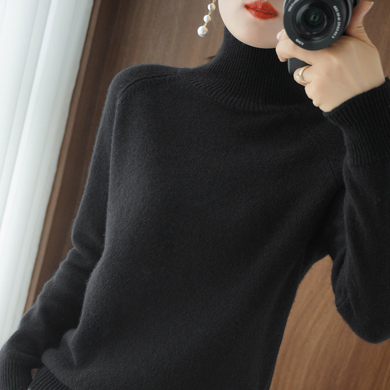 R&B | Modischer Rollkragen-Strickpullover