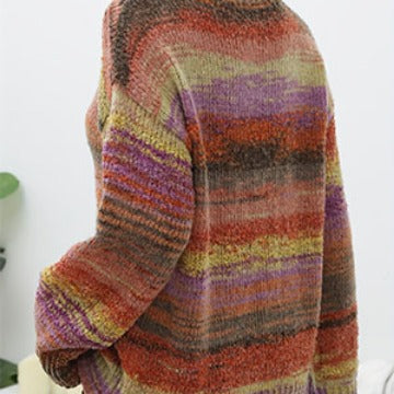 Damen kuscheliger Pullover mit modischem Farbverlauf R&B