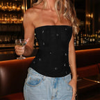 Damen Hochwertiges Bustier-Oberteil mit elegantem Schnitt R&B