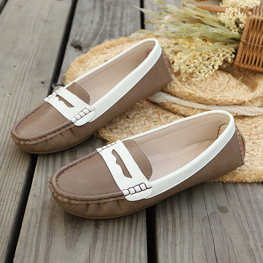 Damen Mokassin-Schuhe mit eleganter Lederverarbeitung R&B