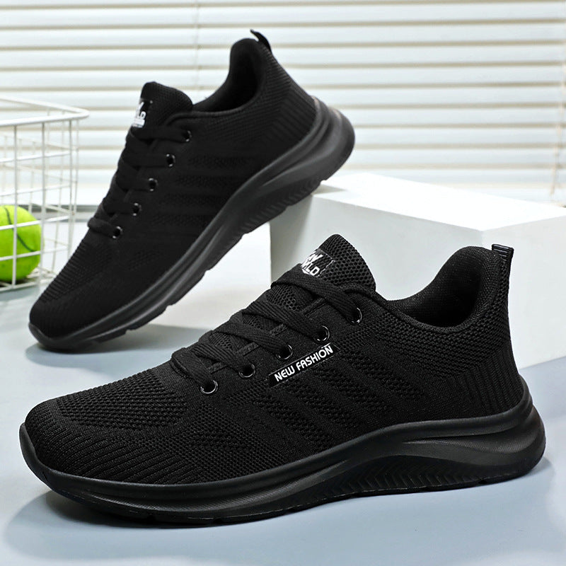 Damen nan atmungsaktive Strick-Komfort-Sneaker mit gepolstertem Fersenbereich und flexibler Leichtlaufsohle R&B