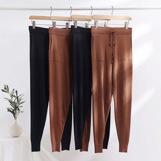 Damen bequeme und stilvolle Strickhose R&B