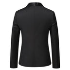 Herren eleganter Smoking-Blazer mit satinierter Reversbesatz