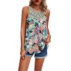 Damen Luftiges Blusentop mit floralen Mustern und feinem Häkelabschluss R&B