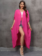 Damen luftiger Strandkimono aus fließender Viskose R&B
