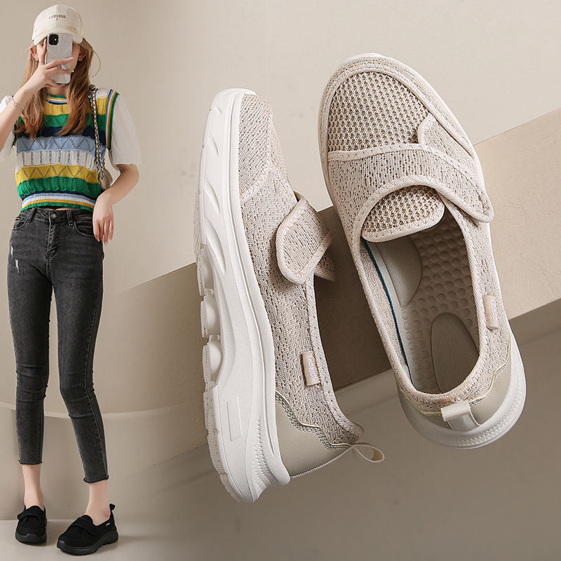Damen Komfortable Slip-On Sneakers mit elastischem Einstieg R&B