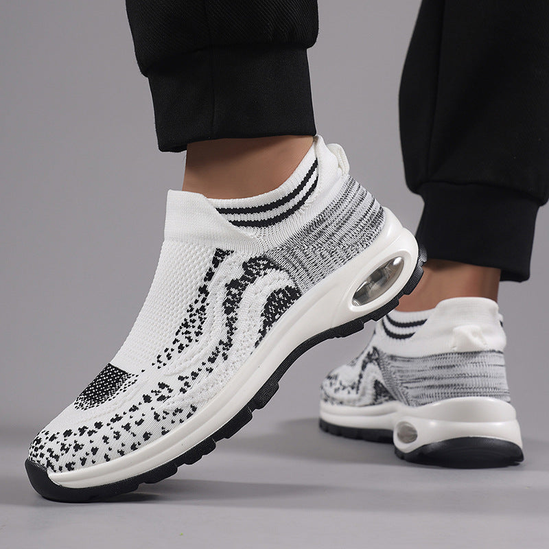 Damen Sportliche Sneakers mit elastischem Obermaterial und rutschfester Sohle