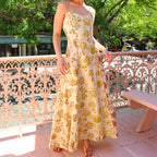 Damen Maxikleid mit floralem Muster R&B